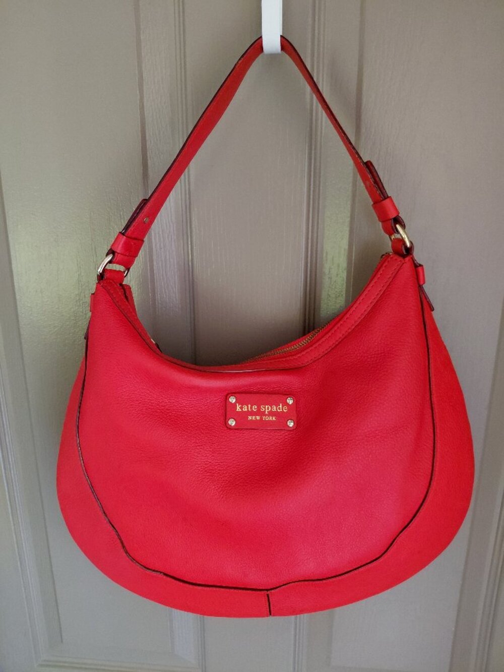 Kate Spade Red Hobo Bag